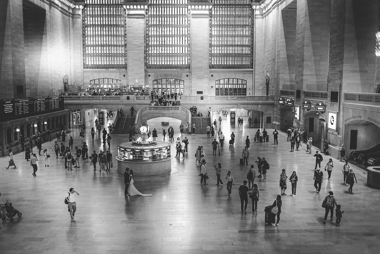 destination wedding photographer new york grand central